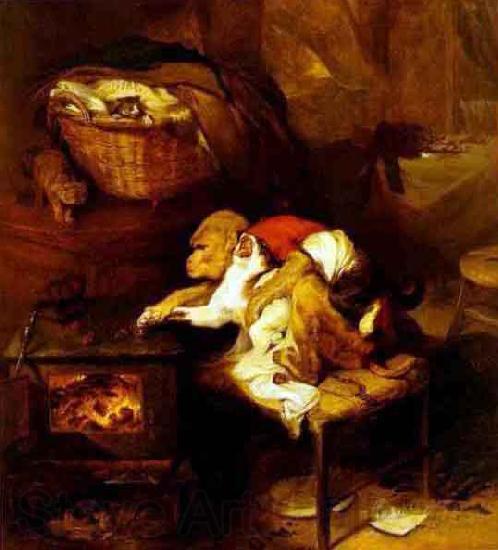 Sir Edwin Landseer The Cats Paw Norge oil painting art
